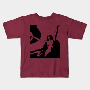 Woman with raised arms Kids T-Shirt